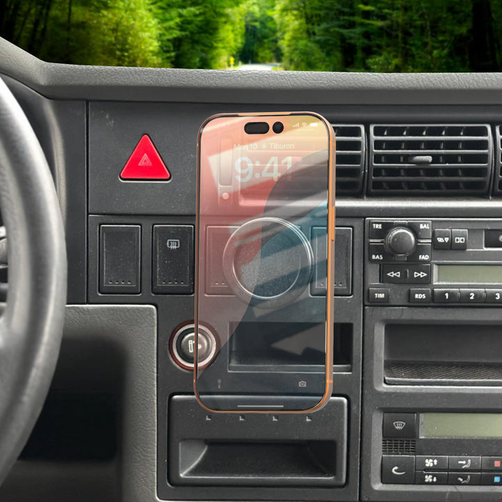 MagSafe kompatible Handyhalterung für VW T4 (Facelift ab 1999) – Magnet Halter für Armaturenbrett in