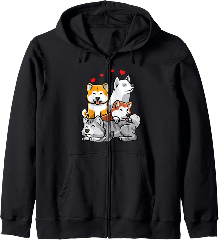 Akita Inu Kapuzenjacke