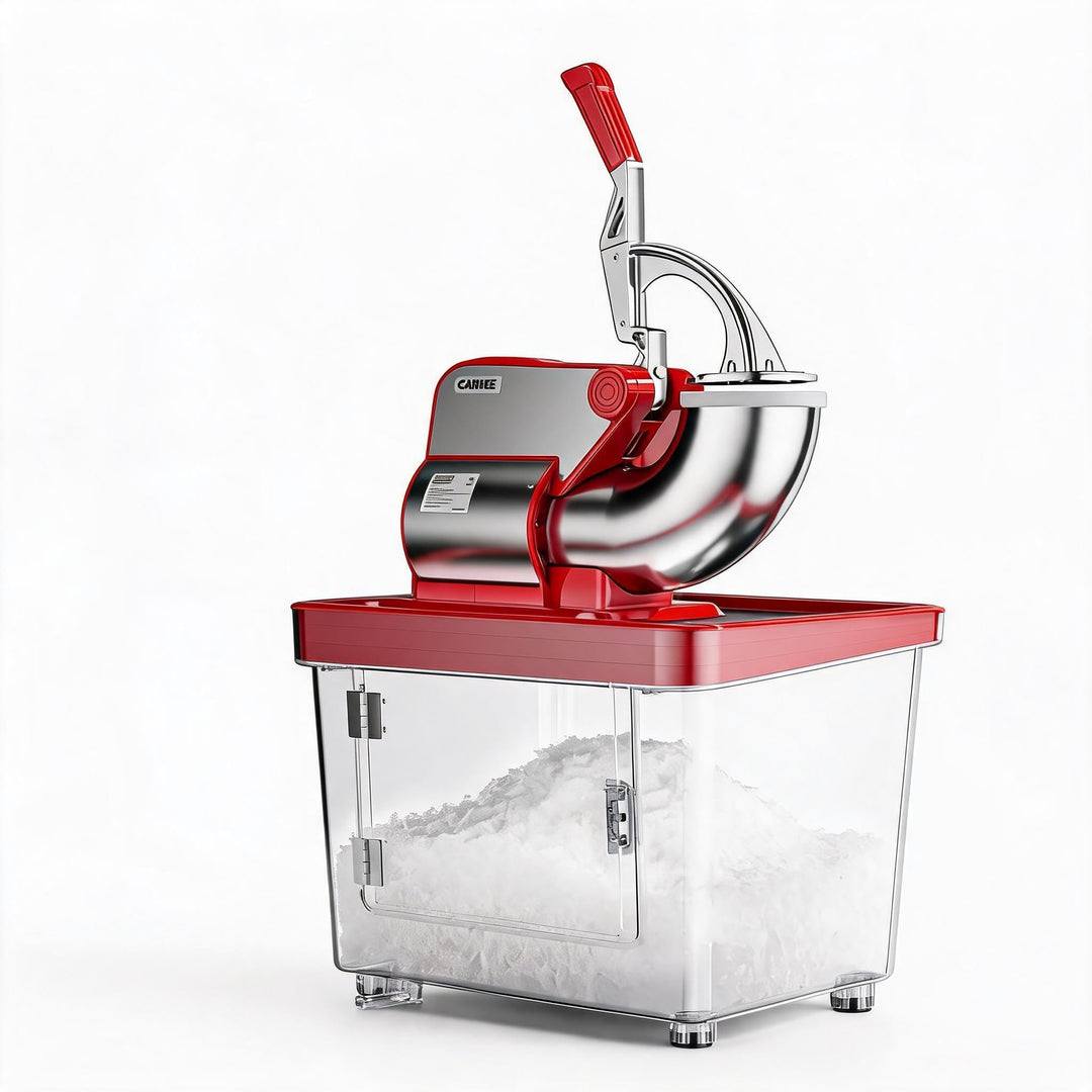 Garvee Elektrische Eiscrusher Maschine 300W – 4 Edelstahlklingen – 34L/50L Kapazität – 300 kg/h – Pr