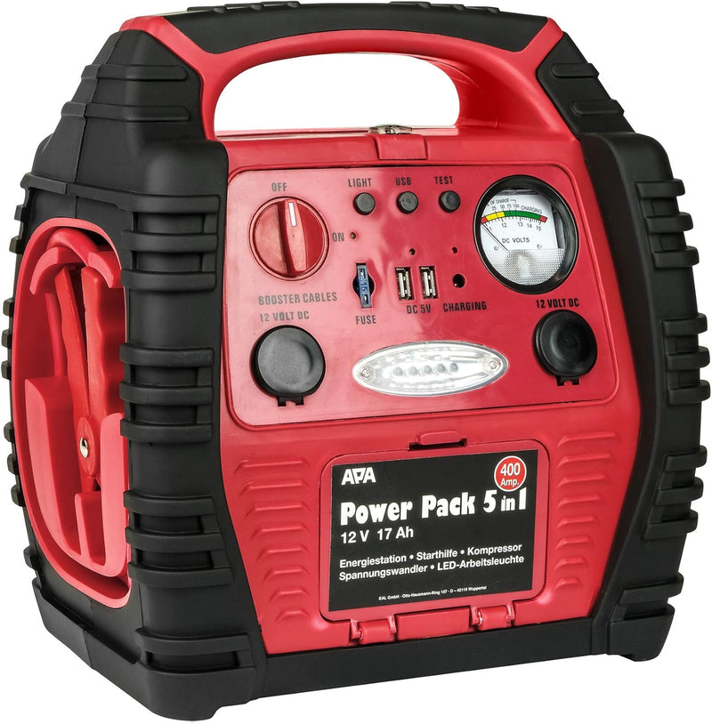 APA 16547NV Power Pack 5in1, Mobile Starthilfe, Spannungswandler,