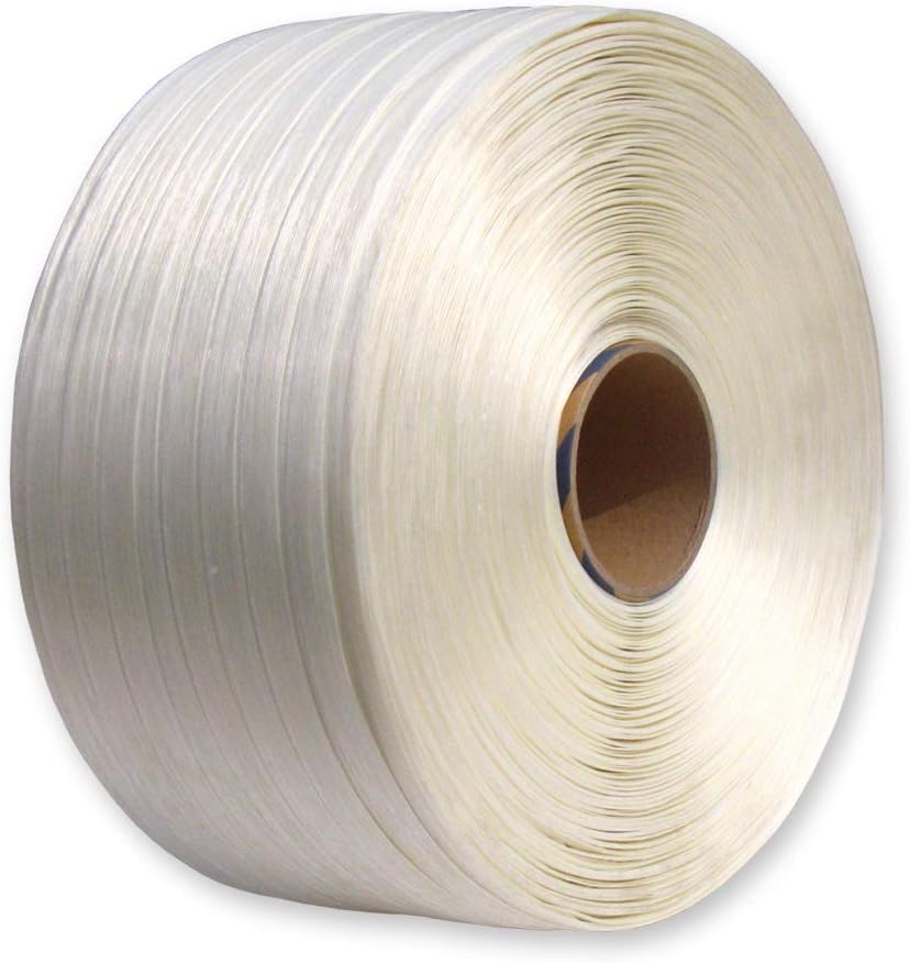 Umreifungsset - 19 mmTextil Umreifungsband 600 m, Spanngerät, Bandabroller, 150 Drahtverschlussklemm