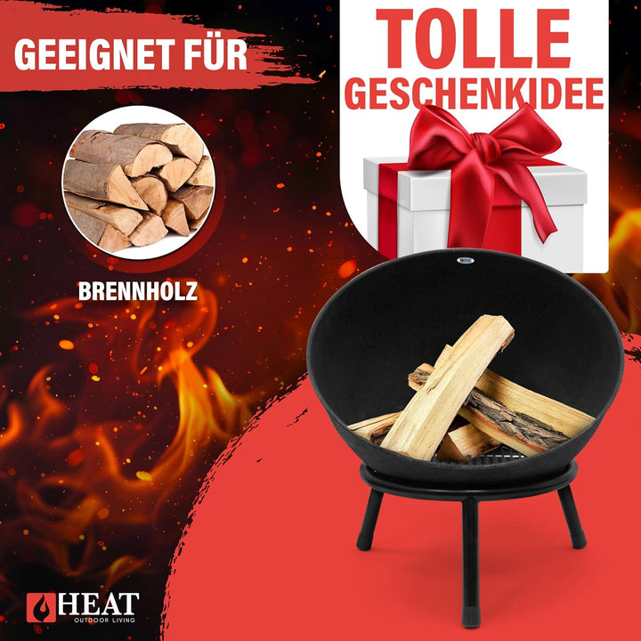 HEAT Outdoor Living Feuerkorb Kappa - Feuerschalen für den Garten - Feuerstelle Outdoor & Feuertonne