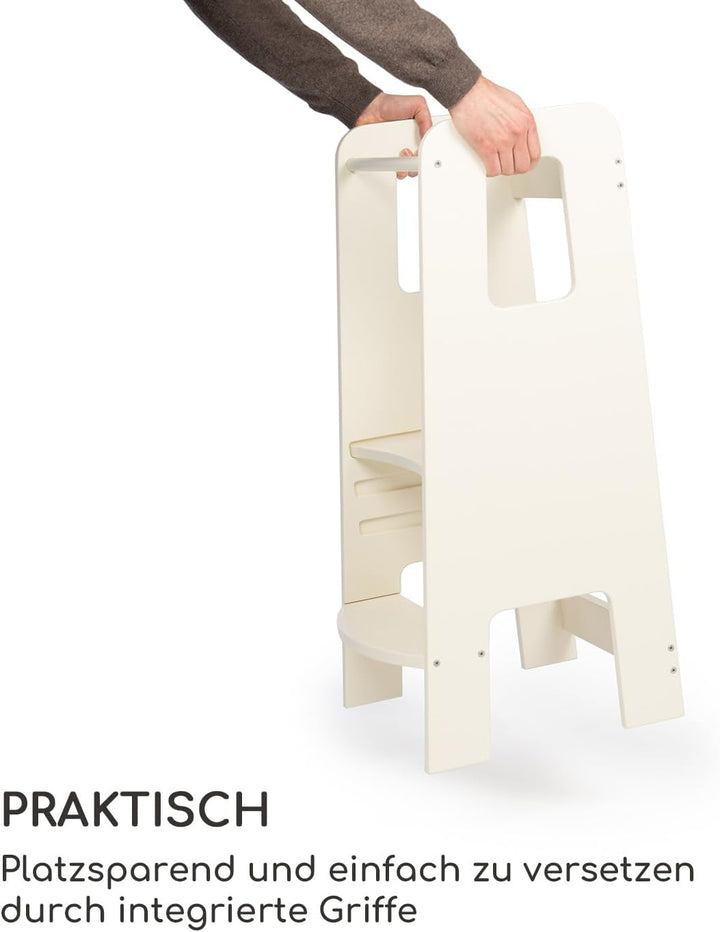 moblì Ully One by schmutzabweisende und waschbare Lernturm | Made in Italy nach Montessori-Prinzipie