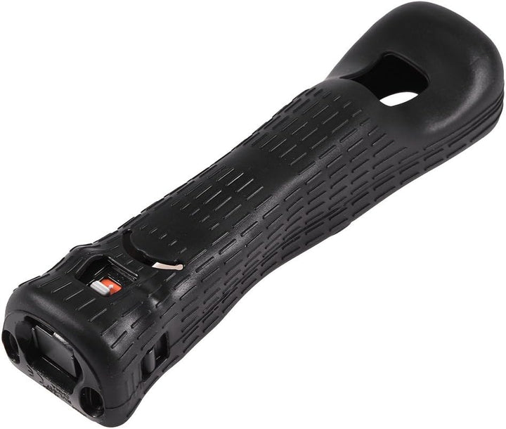 Zerone Sensoradapter Wii Motion Plus Schutzhülle aus Silikon Fernbedienung Wii (schwarz)