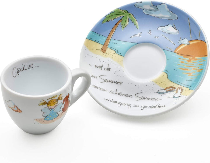 Heaven and Angels Espressotassen Set dickwandig; 4er–Set; Art Collection Design Vier Jahreszeiten; G