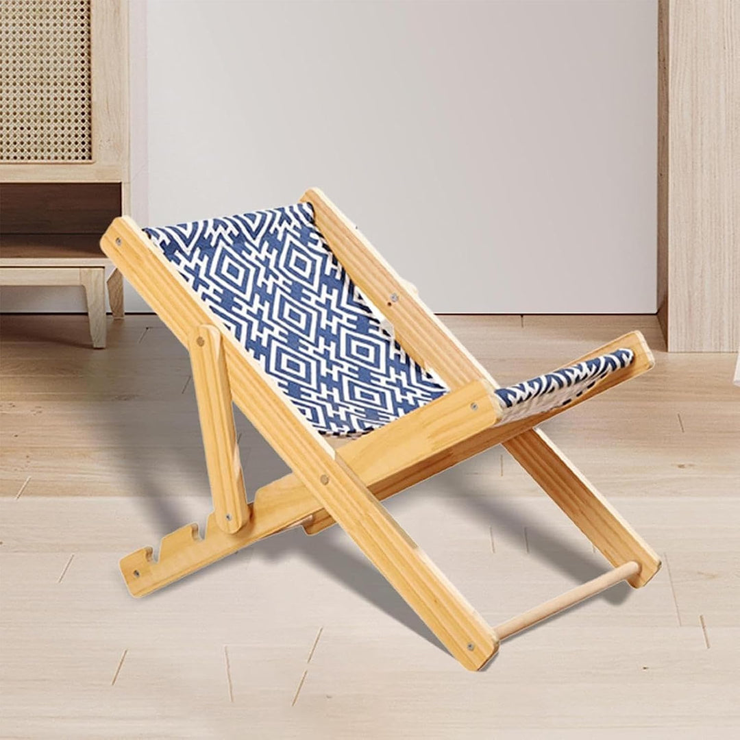 Liegestuhl für Katzen, Klappstuhl für Katzen, Sisal, erhöht, verstellbar, 10 kg, Schaukelstuhl, Katz