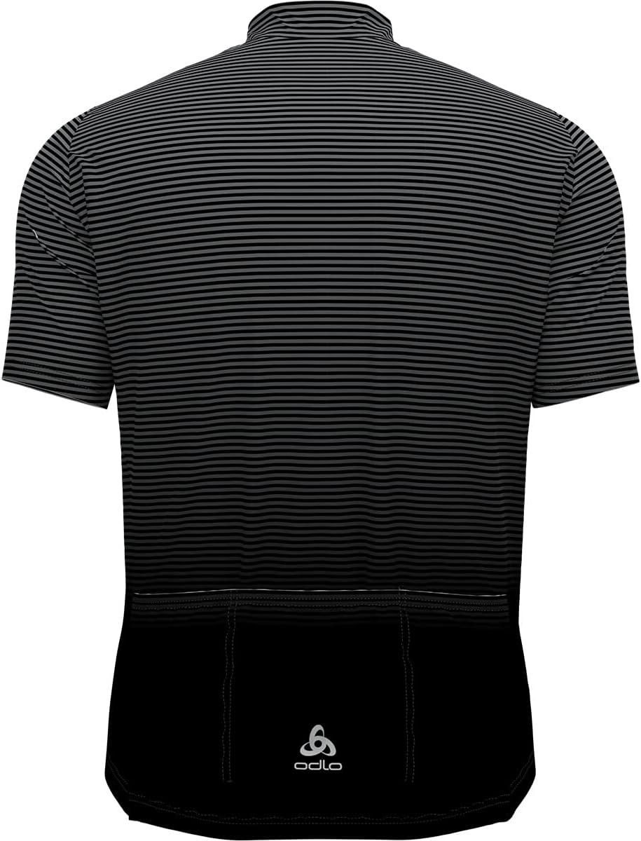 Odlo Herren Essentials_411952 Radtrikot mit Reissverschluss (1er Pack) L Odlo Graphite Grey - Black,