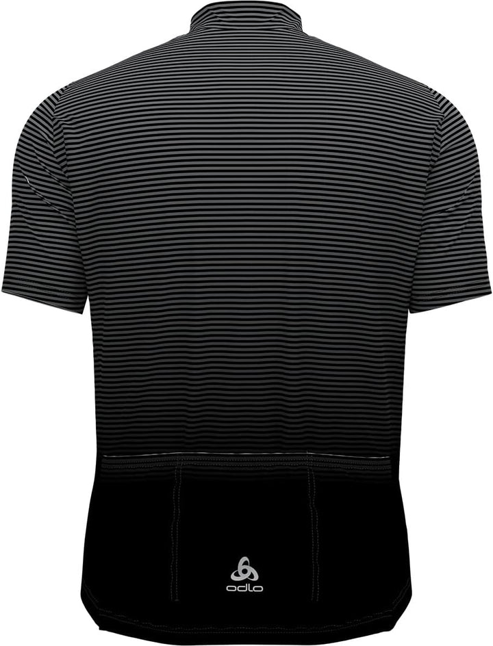 Odlo Herren Essentials_411952 Radtrikot mit Reissverschluss (1er Pack) L Odlo Graphite Grey - Black,