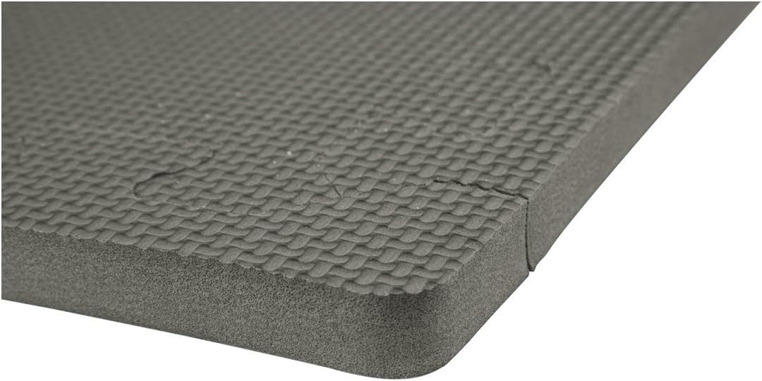 Vario-Step Gymnastikmatte Bodenmatte Sportmatte, Fitnessmatte 60x60 cm grau, grau