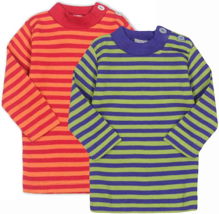 Engel Baby Pulli, Wolle Seide, Natur, Gr. 62/68-110/116, 2 Farben 74-80 Kirschrot/Orange, 74-80 Kirs