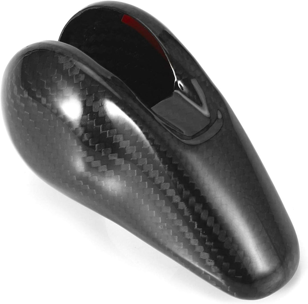 Auto Schaltknauf Abdeckung, Kohlefaser Schaltknauf Abdeckung Innenverkleidung Passt für Porsche MACA