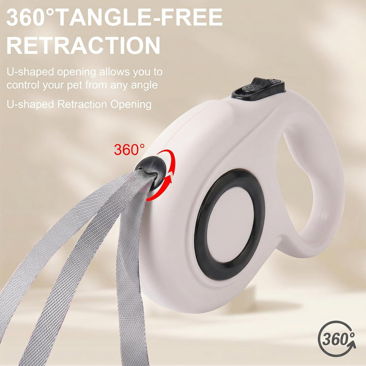 AIITLE Ausziehbare Hundeleine, 5m Flexi Hundeleine für Kleine und Mittlere Hunde bis 15 kg, 360° Dre
