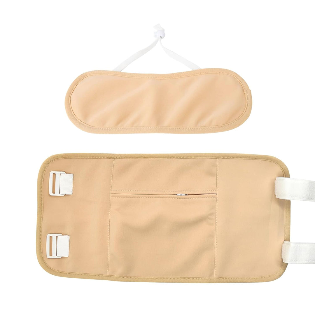 Castor Oil Pack, Wiederverwendbare Castor Oil Pack Wrap Organicmit Klettverschluss Taille Gürtel für