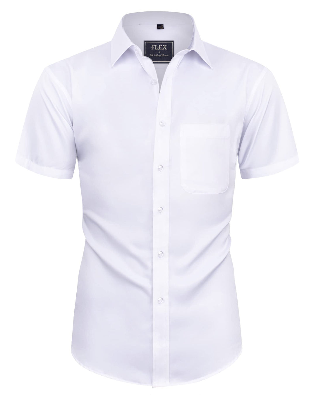 siliteelon Herren Kurzarm Hemden Casual Regular Fit Bügelfrei Business Hemd Faltenfrei Formales Hemd