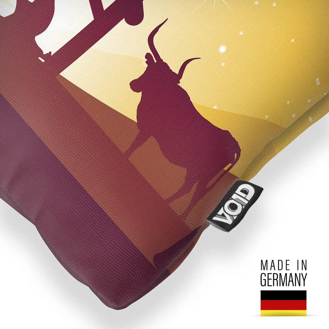 VOID Krippe Maria Josef Kissenbezug Kissenhülle Sofakissen Kissen Deko Weihnachten Winter Weihnachts
