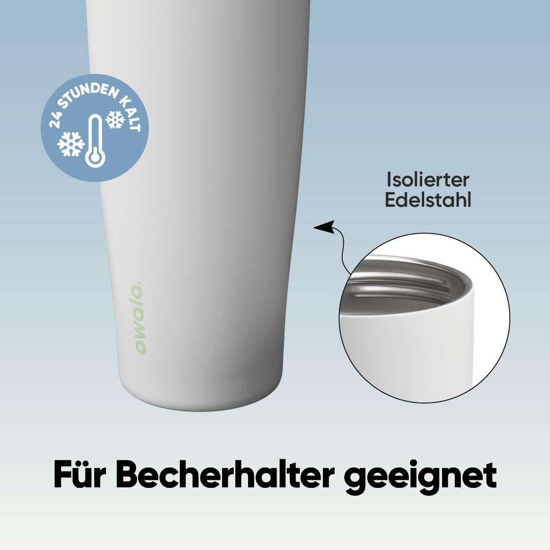 Owala FreeSip Sway Isolierte Edelstahl Trinkflasche mit Strohhalm und 2‑in‑1‑Trinköffnung, 890ml, in