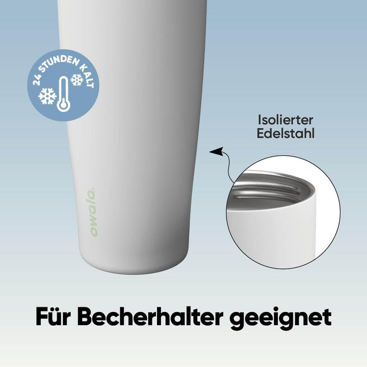 Owala FreeSip Sway Isolierte Edelstahl Trinkflasche mit Strohhalm und 2‑in‑1‑Trinköffnung, 890ml, in