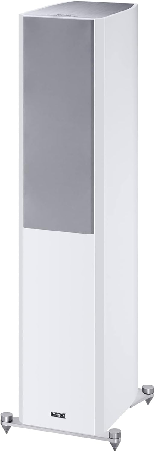 Magnat Signature 1105, weiss, 1 STK. dynamischer High-End-3,5-Wege-Bassreflex Lautsprecher mit massi