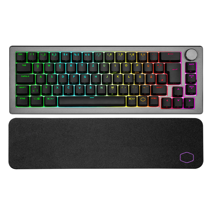 Cooler Master CK721 Mechanische Gaming Tastatur - Keyboard mit 65% Layout, Schalter-Braun, RGB-Beleu