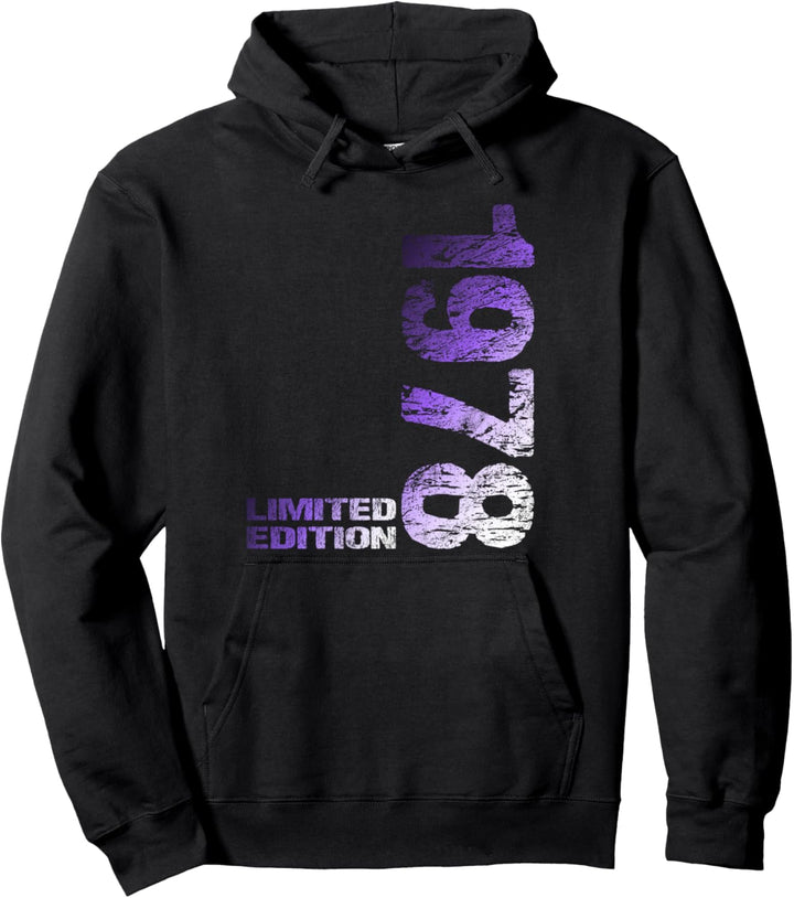 46. Geburtstag 1978 Limited Edition Mann Frau Pullover Hoodie