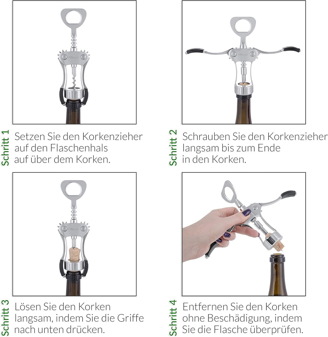 Weinkühler aus Edelstahl, Flaschenkühler Doppelwandig für Wein, Sekt, Champagner, Bier, Glas Flasche