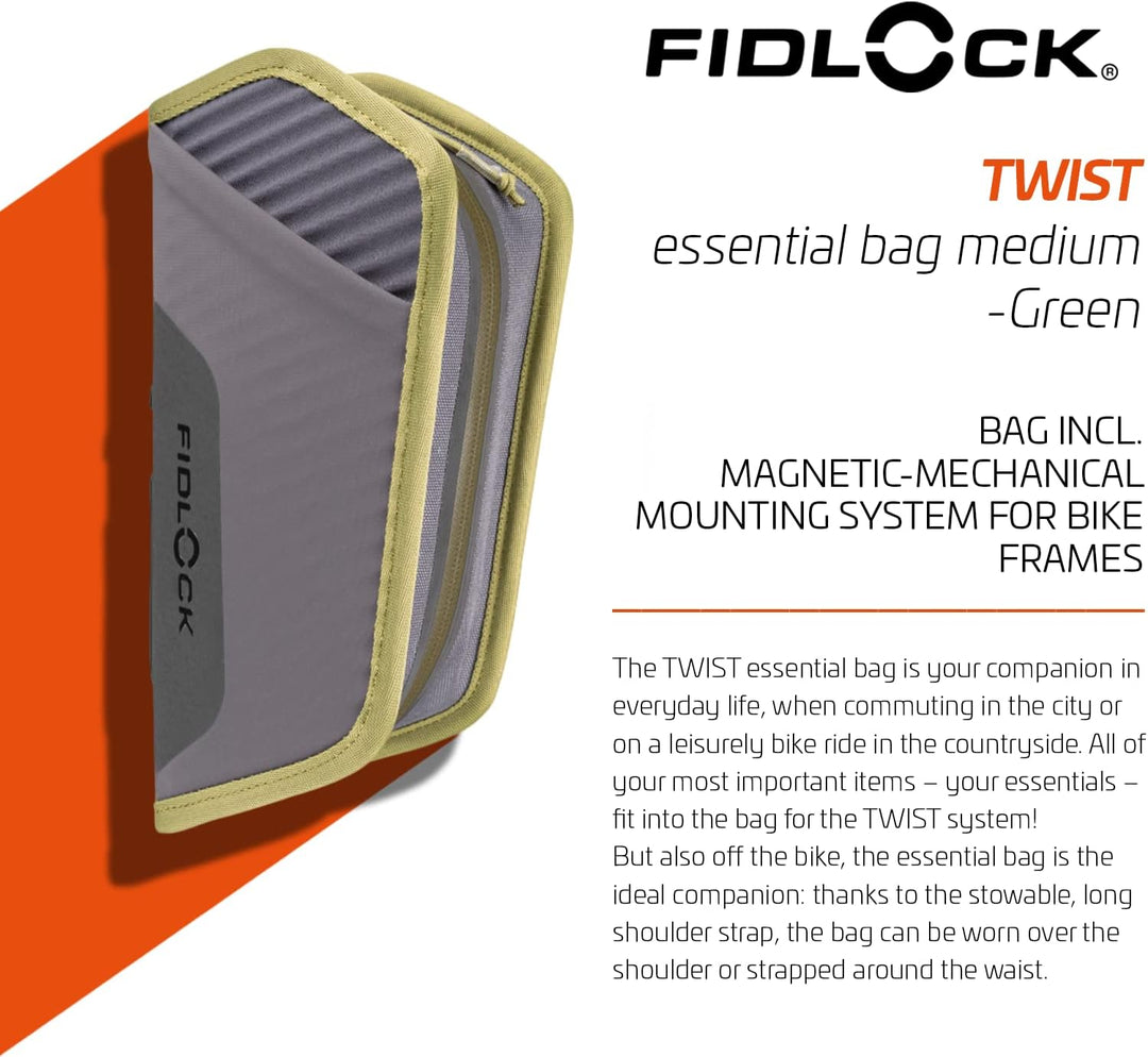 Fidlock GmbH Twist Essential Bag M schwarz Moos Grün M, Moos Grün M