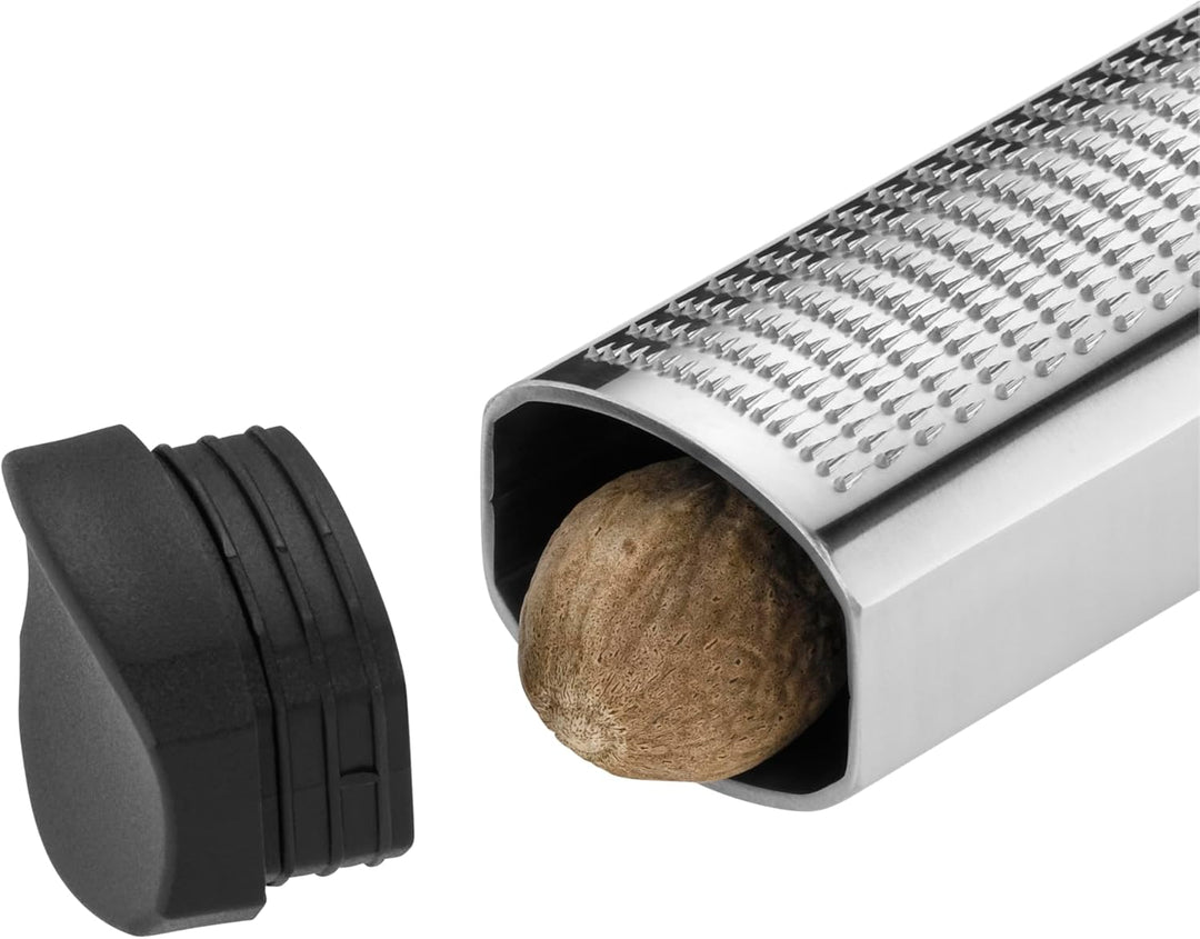 WMF Top Tools Muskatreibe 8 x 2,5 x 3,5 cm, mit praktischem Aufbewahrungsfach, ergonomisches Design