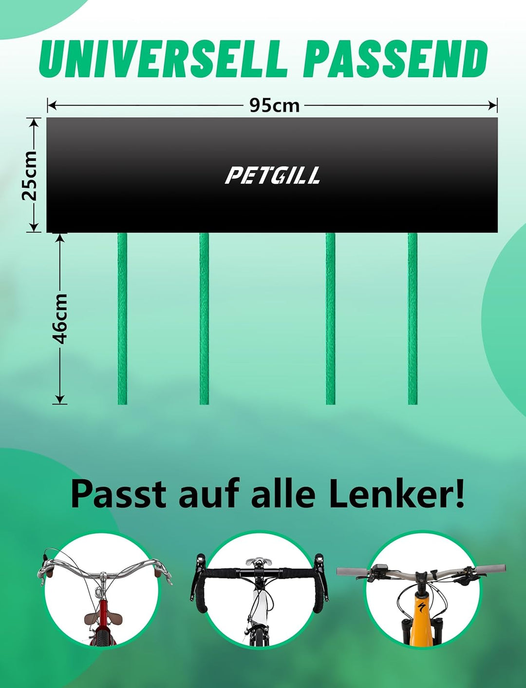 2er Pack Lenkerschutzhülle E-Bike & Fahrrad, 420D Wasserdichte Fahrradabdeckung, Transportschutz für