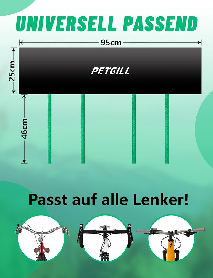 2er Pack Lenkerschutzhülle E-Bike & Fahrrad, 420D Wasserdichte Fahrradabdeckung, Transportschutz für