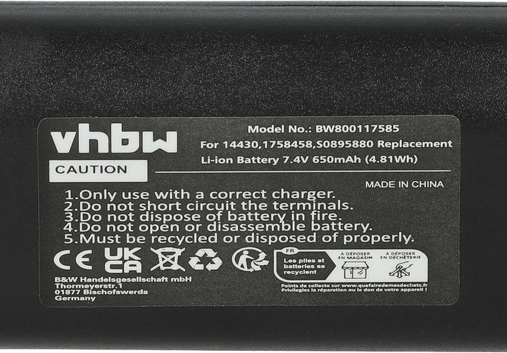vhbw 2X Akku kompatibel mit Dymo LabelManager PnP, 260, 260P, 280 Drucker Kopierer Scanner Etiketten