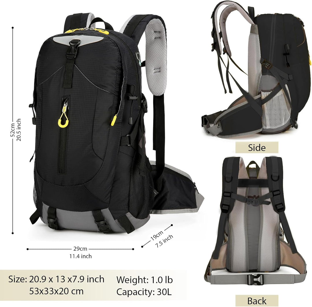 AONETIGER 30L Wanderrucksack Herren Damen Leicht Trekkingrucksack Wasserdicht Reiserucksack mit Rege