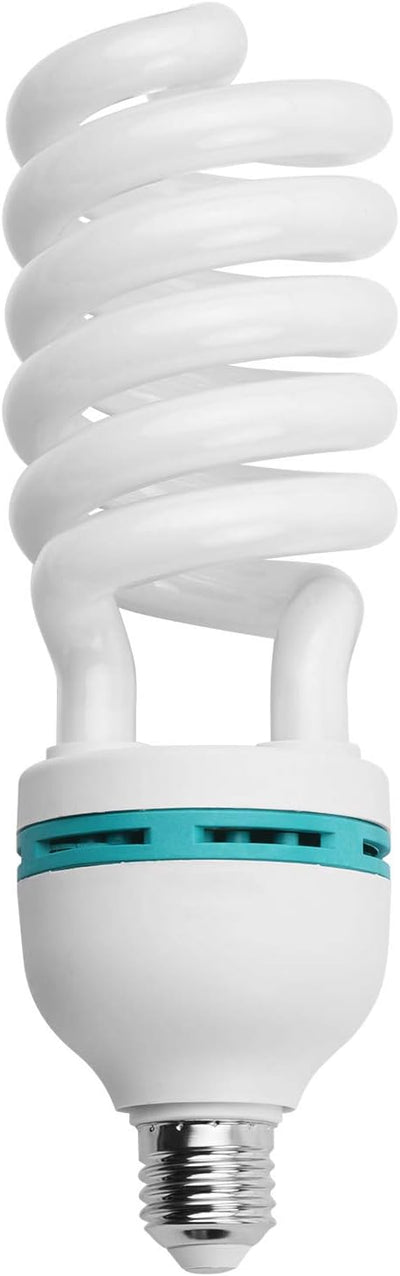 Andoer 2 x Fotolampe 135W 220V, 5500K CRI90 Tageslicht Spirallampe, Energiesparlampe E27 Birne für F