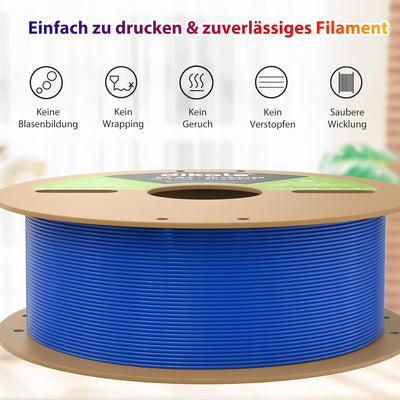 dikale PLA Pro 3D Drucker Filament 1.75mm, sauber gewickelt, 1KG/2.2lbs Spule PLA+ Nachfüllungen, Ma