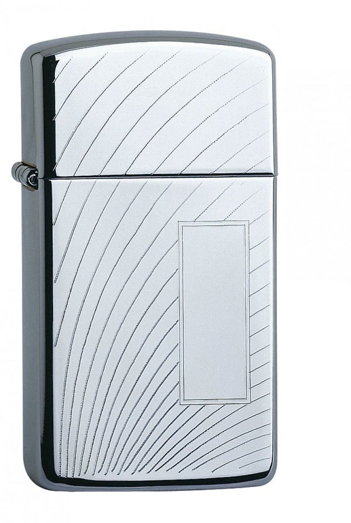 Zippo Feuerzeug 60001346 Arc Engine Slim Benzinfeuerzeug, Messing, Chrome high Polished, 1 x 3,5 x 5