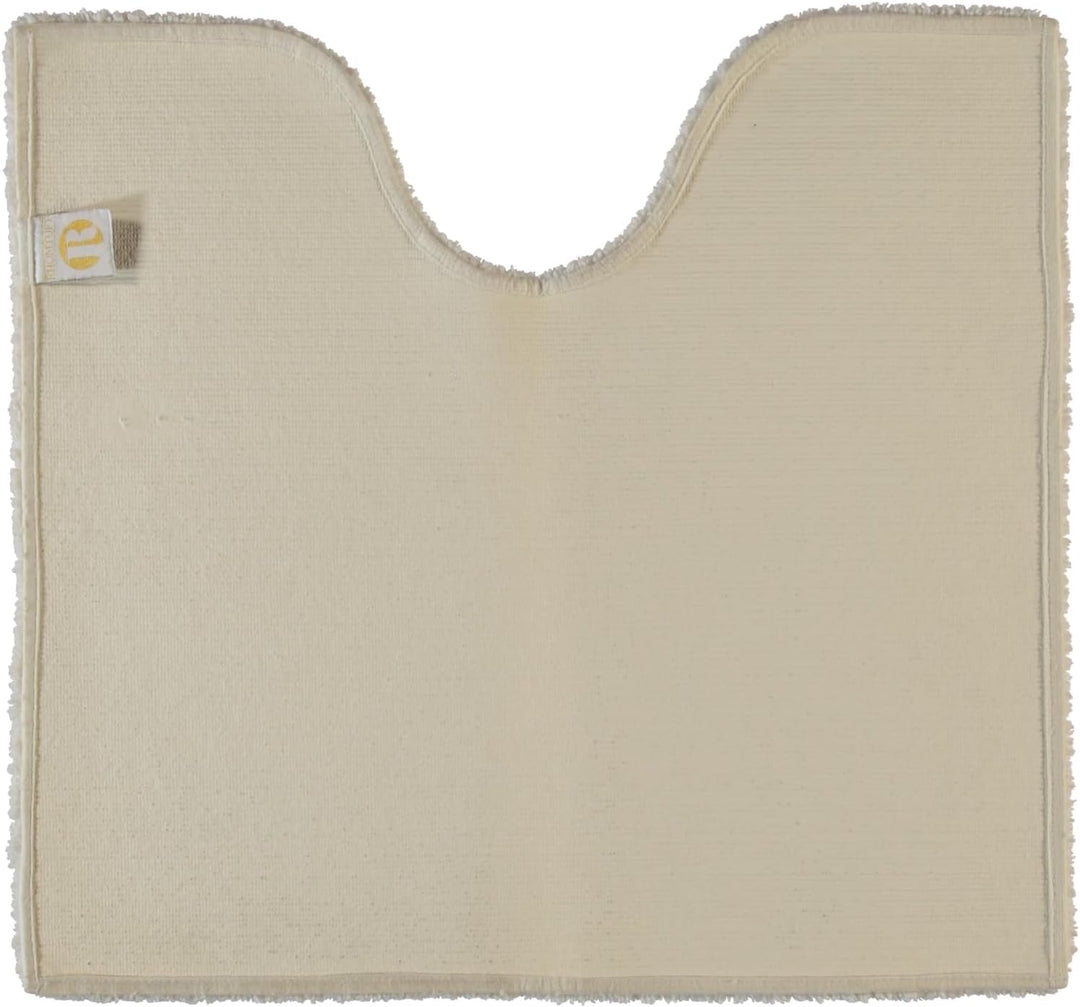 Rhomtuft Badteppiche Square Natur-Jasmin - 20 Toilettenvorlage mit Ausschnitt 55x60 cm, Toilettenvor