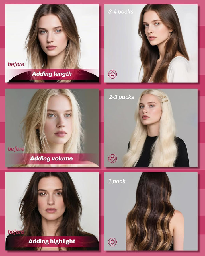 Moresoo Extensions Microring Echthaar 1g Cold Fusion Micro Ring Extensions Blond Strähnen 60cm Remy