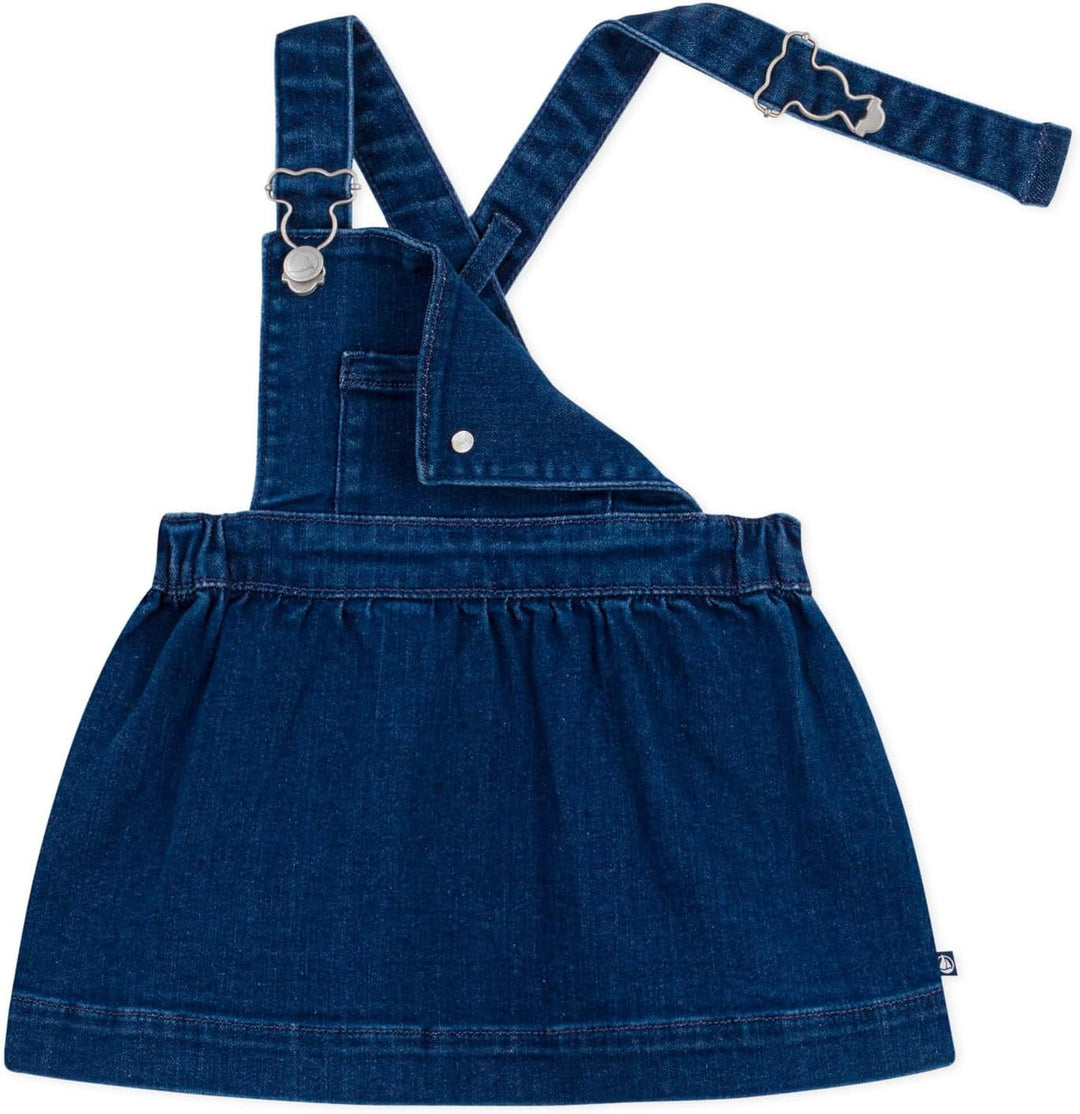 Petit Bateau Baby - Mädchen A0f4q Tag-Kleidung 92 Mittleres Denim, 92 Mittleres Denim