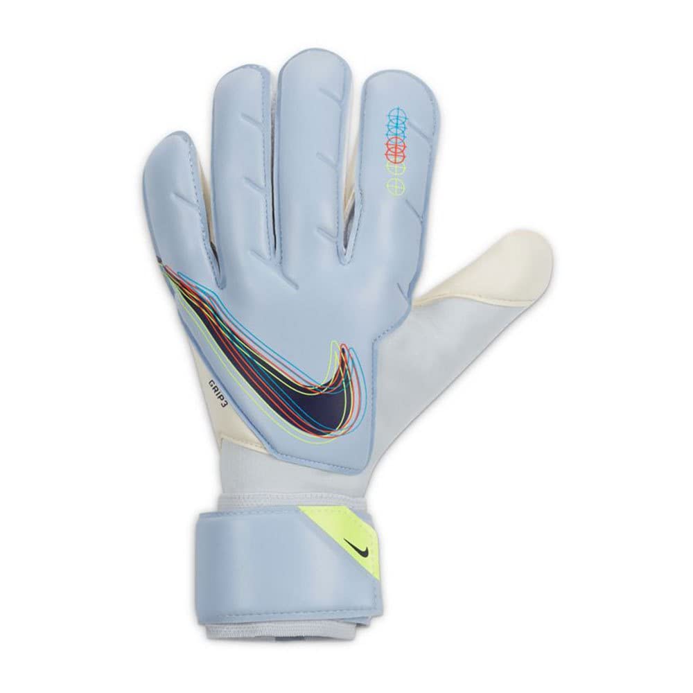 Nike Goalkeeper Grip3 Goalie Glove 8 Light Marine/White/Blackened Blue, 8 Light Marine/White/Blacken