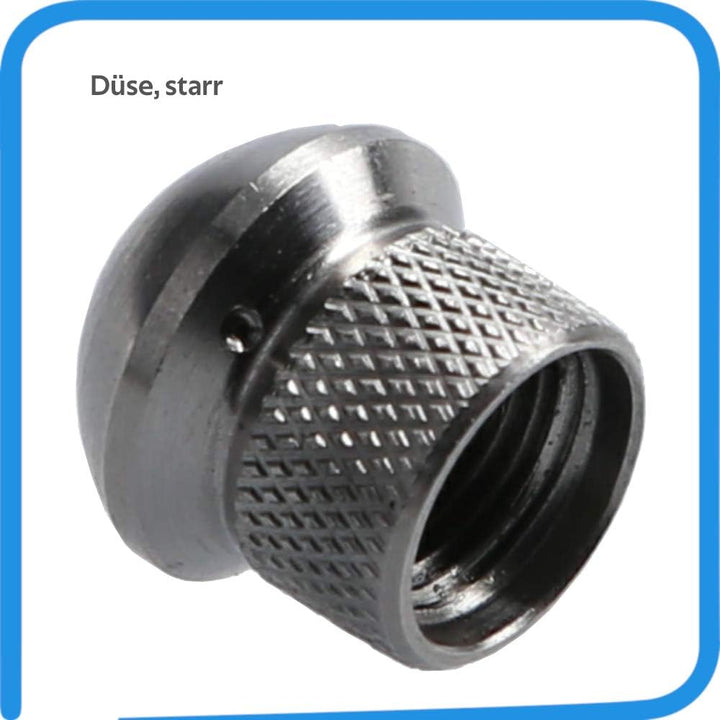 McFilter I Rohrreinigungsdüse für Hochdruckreiniger, starr (3+1 x 0,8 mm - 050) + rotierend (3 x 0,8