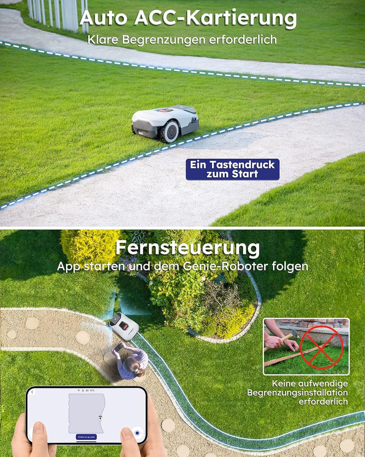 Mähroboter Ohne Begrenzungskabel Rasenmähroboter Roboter - 850㎡ Mähroboter Mit GPS and V-SLAM 3D Vis