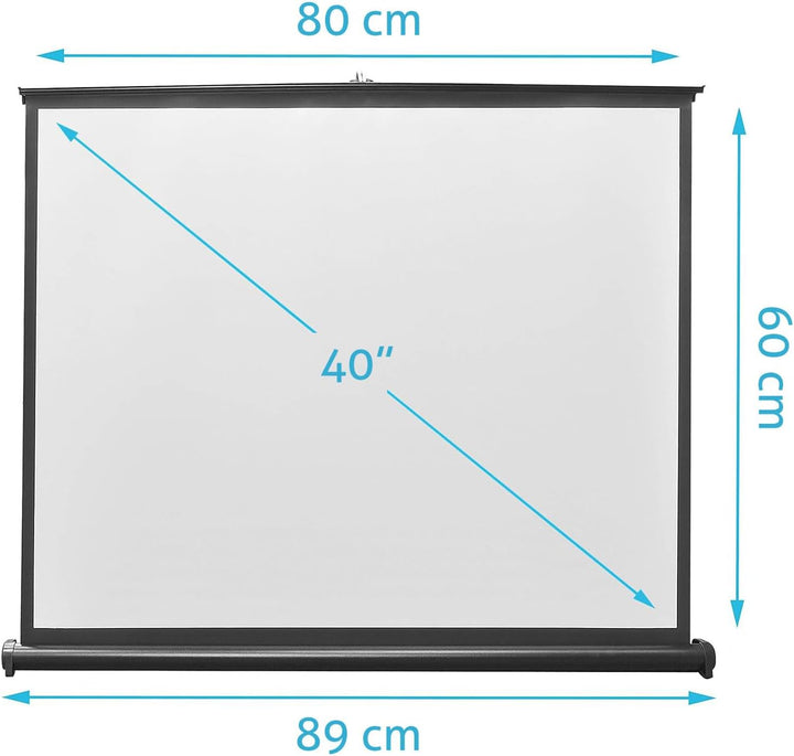 ESMART ETS Tisch Leinwand [Grössenauswahl] 82 x 61 cm (40") 4:3 | Mobile Heimkino Beamer Projektions