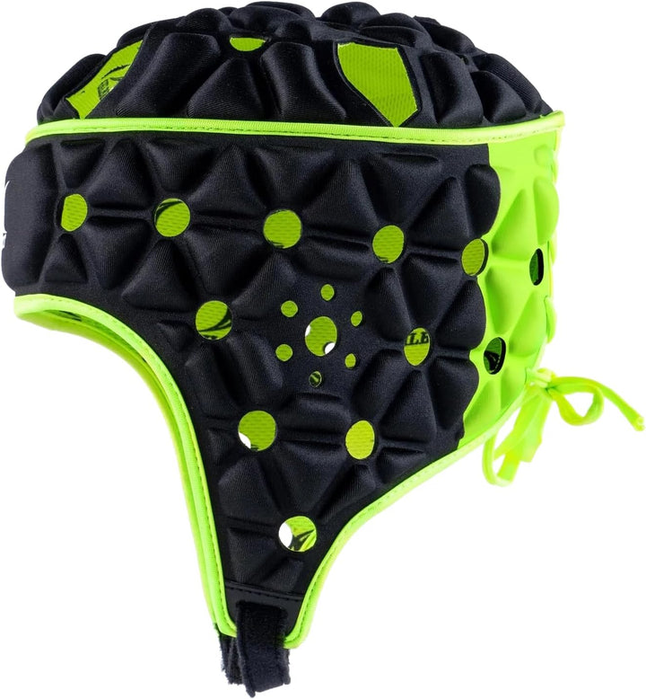 Gilbert Air L Rugby Helm, Schwarz/Grün, L