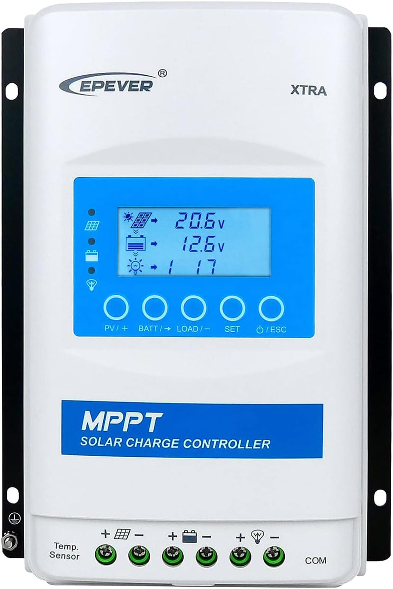 EPEVER MPPT Solar Laderegler 30A 12V/24V Auto XTRA3210N Solar Panels 390W/780W Max PV 100V Common Ne