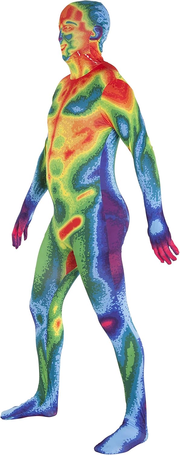Morphsuits Infrarot Erwachsene, Kostüm Herren, Halloween Herren, Herren, Ganzkörper Kostüm Männer, G