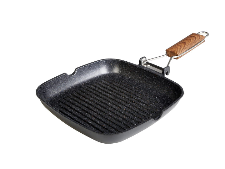 WECOOK! Ecochef - Aluminium Non Stick Grill Pan - Ribbed 20 X 20 cm, 20 X 20 cm