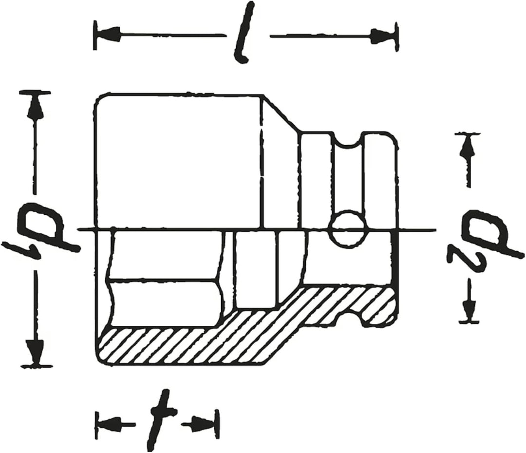 Hazet 902SLG-17 Kraft-6Kt.-Steckschlüssel-Einsatz 17 mm (Schlüsselweite), 17 mm (Schlüsselweite)