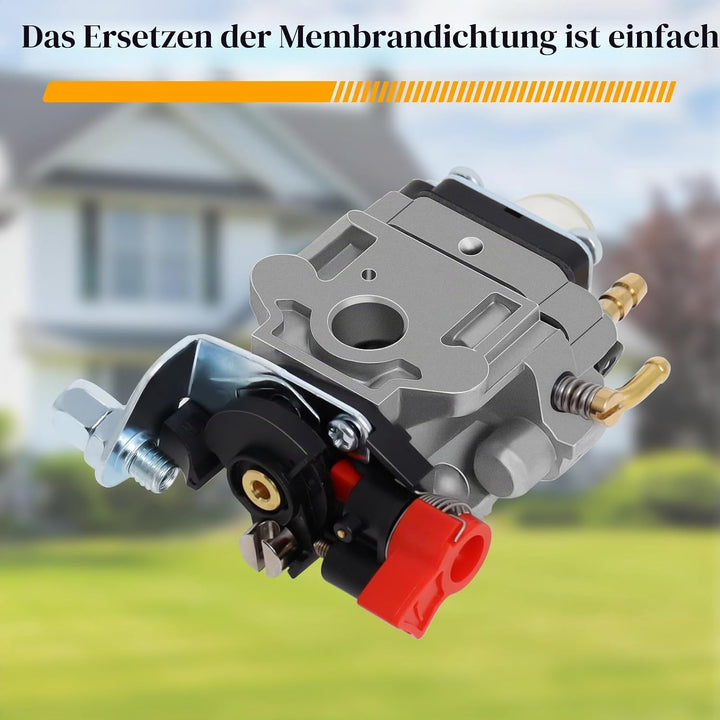 Vergaser Kompatibel mit Walbro Typ WYJ 26cc-33cc Freischneider und Rasenmäher mit Primärpumpe Abstan