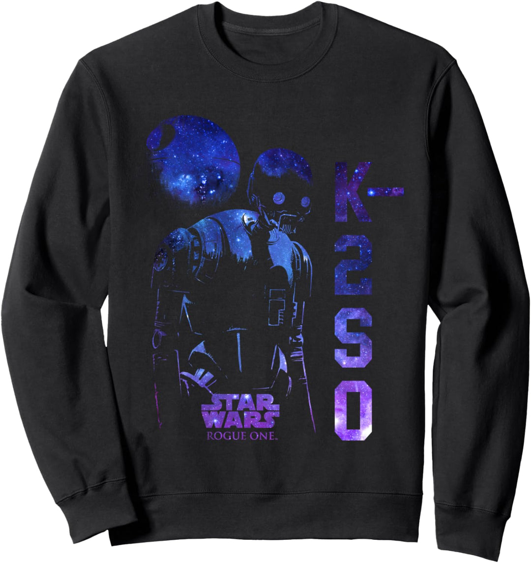 Star Wars Rouge One K-2SO Galaxy Portrait Sweatshirt