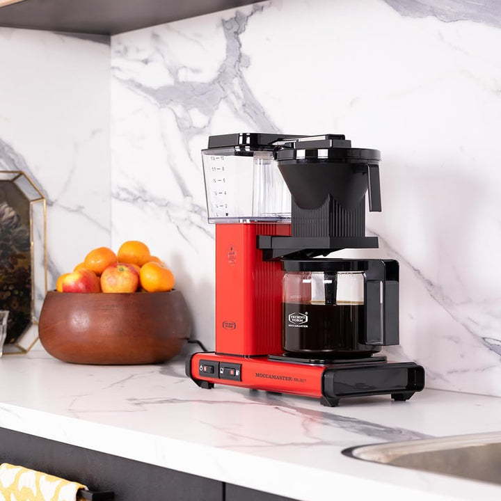 Moccamaster KBG Select, Filter Kaffee Maschische, Filterkaffee, Red, 1.25L Red Single, Red Single