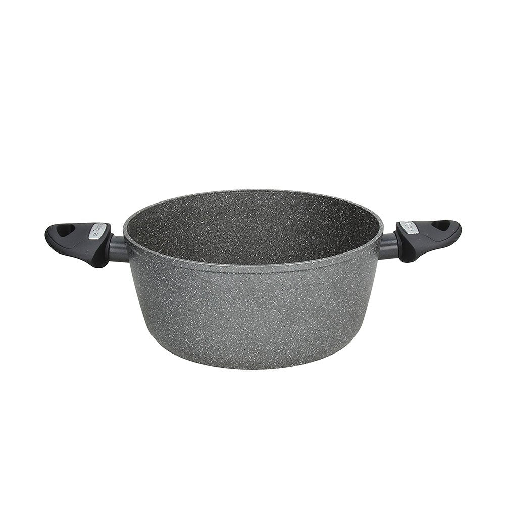 Tognana WI75814AMNF Kasserolle mit 2 Griffen Mythos, Aluminium, Grau, 20